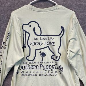 SPICY TUNA T-Shirt Women's Large Green Southern Puppy Life Collection Graphic